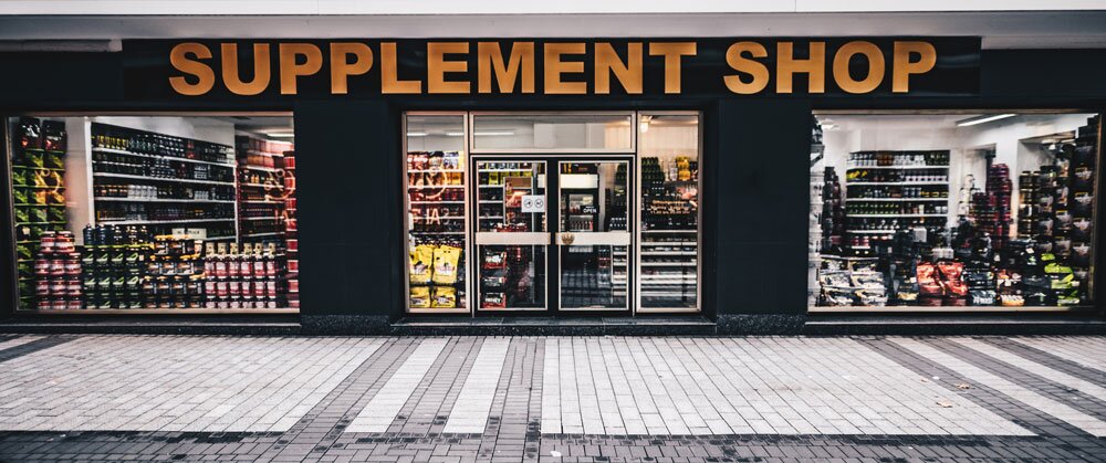 Supplement Shop Ladenfiliale in der Kölner Innenstadt.