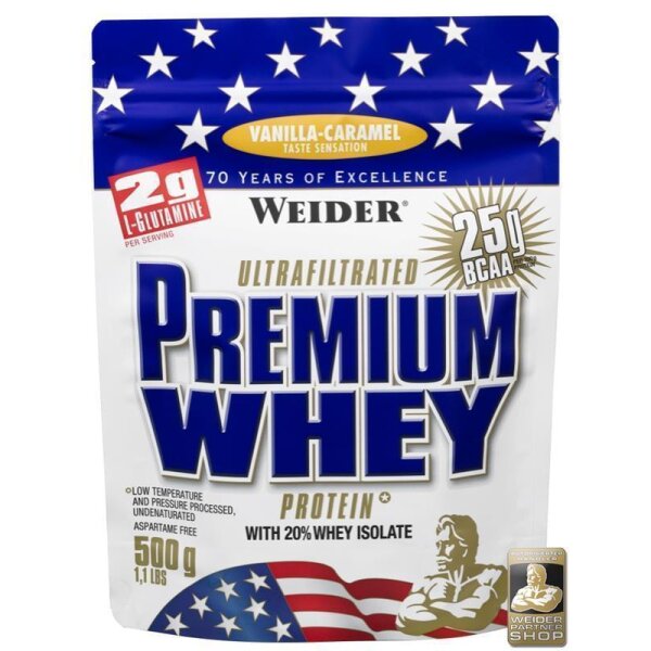 WEIDER Premium Whey - 500g Vanille-Karamel
