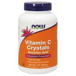 NOW Vitamin C Crystals - 454 g Pulver